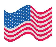 Ilustración de la bandera de Estados Unidos vector