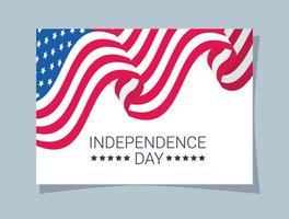 independence day card vector