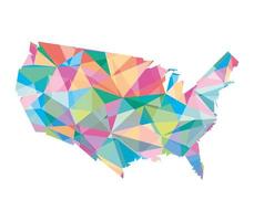 usa gem map vector