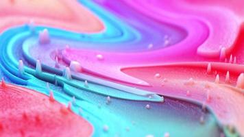 3D abstrait motif vague fluide multicolore video