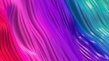 3D abstrait motif vague fluide multicolore video