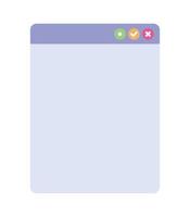 web page isolated vector