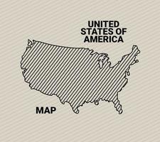 EEUU illustration map vector