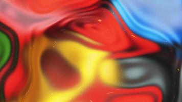 Fundo abstrato do padrão de onda fluido multicolorido 3D video