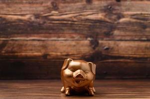 Piggy bank showing savings, income, investments, stocks photo