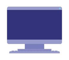 purple desktop computer vector