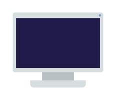 computer screen isolated vector