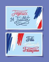 bastille day posters vector