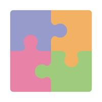 puzzle pieces illustration vector