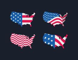 usa map pack vector