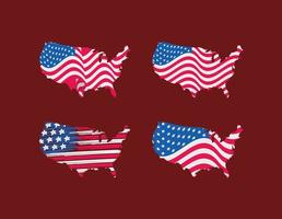 usa maps bundle vector