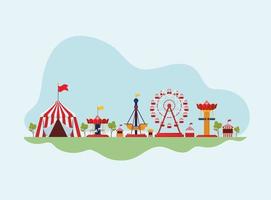fair and attractions vector