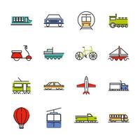 transport line fill set vector