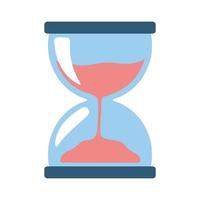 hourglass time cartoon vector