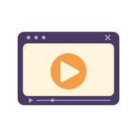 mobile video player vector