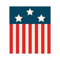 USA bunting flag symbol vector