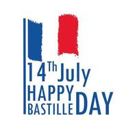 14th july bastille day vector