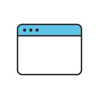 website internet flat icon vector