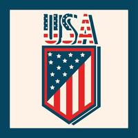 USA shield banner vector