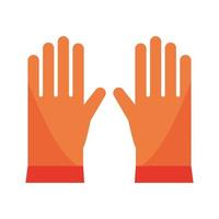 rubber cleaning gloves vector