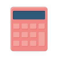 calculator maths flat icon vector