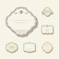 frame labels vintage vector