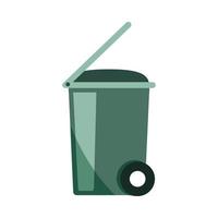 trash can with wheels vector