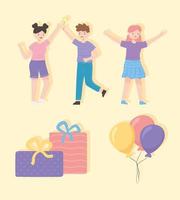 happy people celebration vector