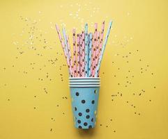 Drinking straws for party photo