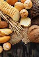 Assortment of baked bread photo