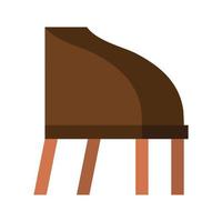 muebles de sillón marrón vector