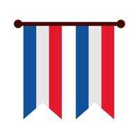 vertical flag of france vector