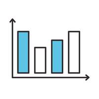 gráfico de estadísticas comerciales vector