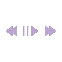 video play pause buttons vector
