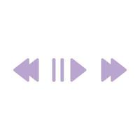 video play pause buttons vector