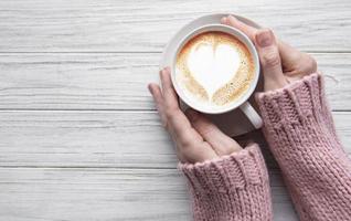 Portrait Stylish Sensual Lady Sitting Table Drinking Coffee Pink