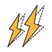 lightning power design vector