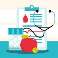 diabetes medicine healthcare vector