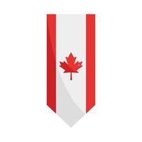 bandera de canadá del empavesado vector