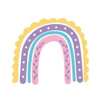 rainbow creative decoration vector