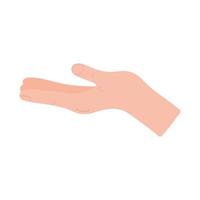 hand giving gesture vector