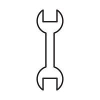 wrench tool icon vector