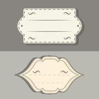 frame and label vintage vector