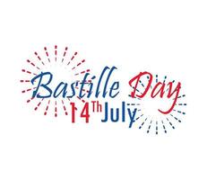 bastille day fireworks vector