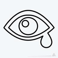 Icon Vector of Eye Exam 4 - Line Style