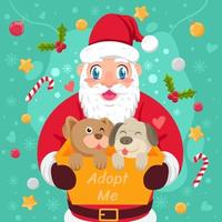 Santa Paws Adoption vector