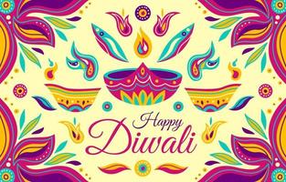 Happy Diwali Celebration Background