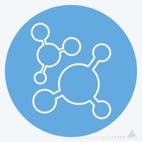 Icon Vector of Molecule 2 - Blue Eyes Style