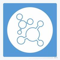 Icon Vector of Molecule 2 - White Moon Style