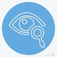 Icon Vector of Eye Exam 5 - Blue Eyes Style